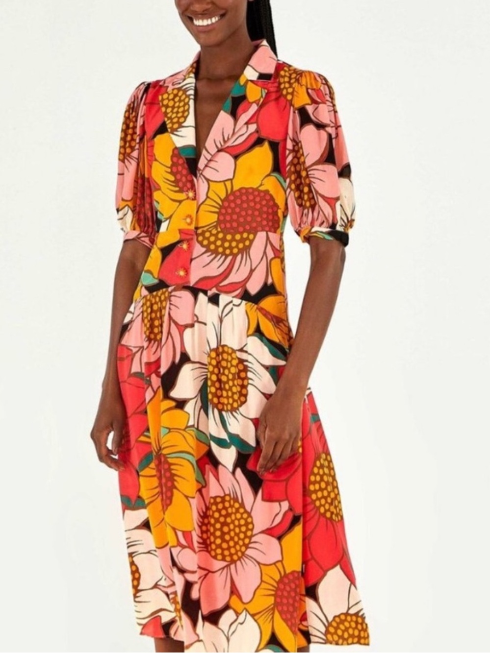 Farm rio sunflower dress , size M